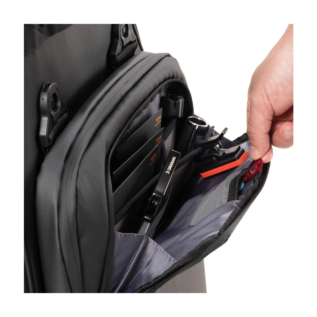 D'Addario Backline Electric Guitar Case Piggy bag open compartment for accesories