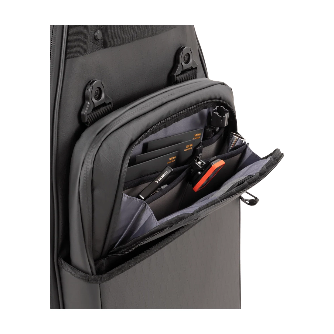 D'Addario Backline Electric Guitar Case Piggy bag open compartment for accesories