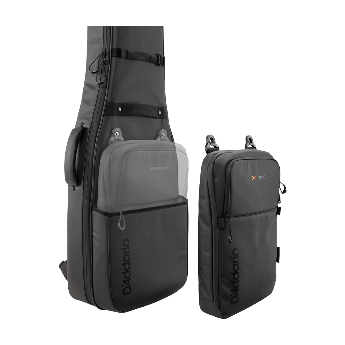 D'Addario Backline Electric Guitar Case & Piggy bag compartment for accesories