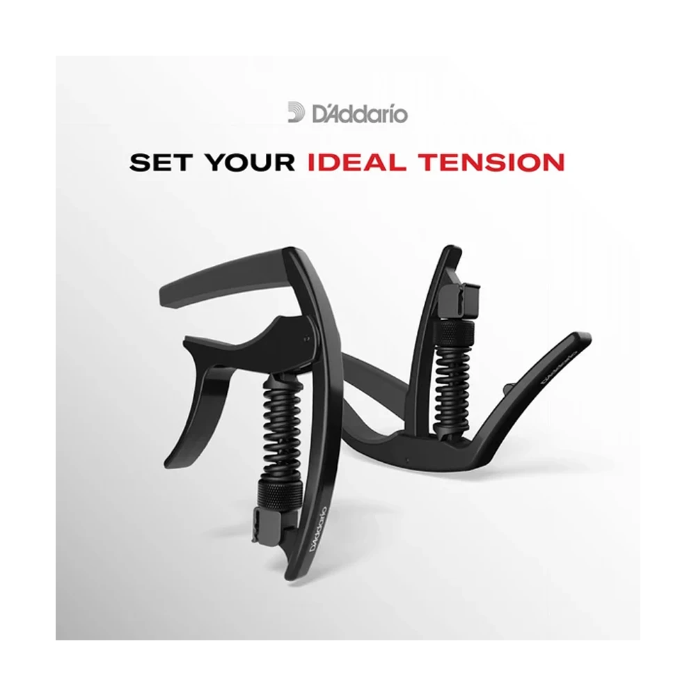 D'Addario Artist Classical Capo - Adjustable Tension, Black