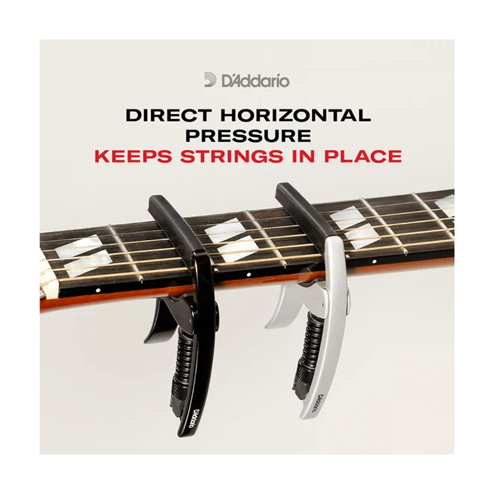 D'Addario Artist Classical Capo - Adjustable Tension, Black