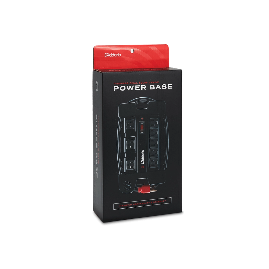 D'Addario Tour-Grade Power Base Surge Protector