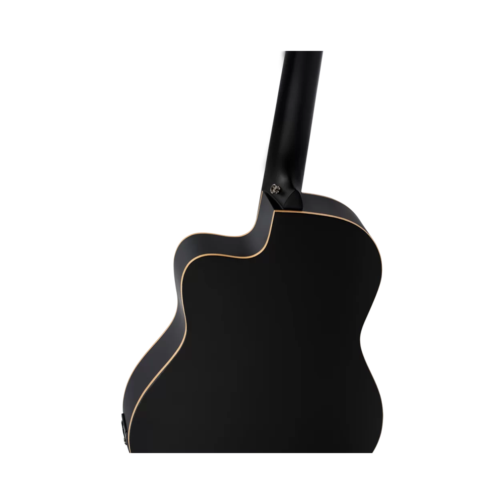 Ortega Family Series Rce125sn Thinline Acoustic-Electric Classical Guitar - Satin Black