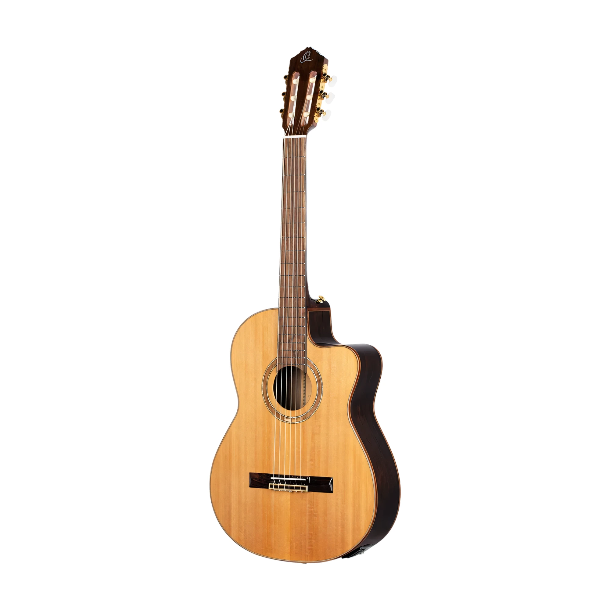 Ortega Performer Series Full Size Nylon String Guitar Solid Cedar Top Walnut Back Slim Neck Includes Deluxe Gig Bag