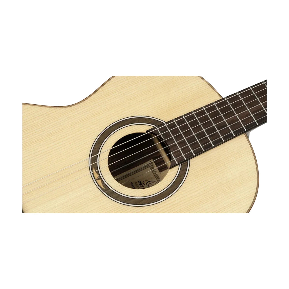 Ortega Performer Series Solid Top Acoustic-Electric Nylon Classical Guitar W/ Bag
