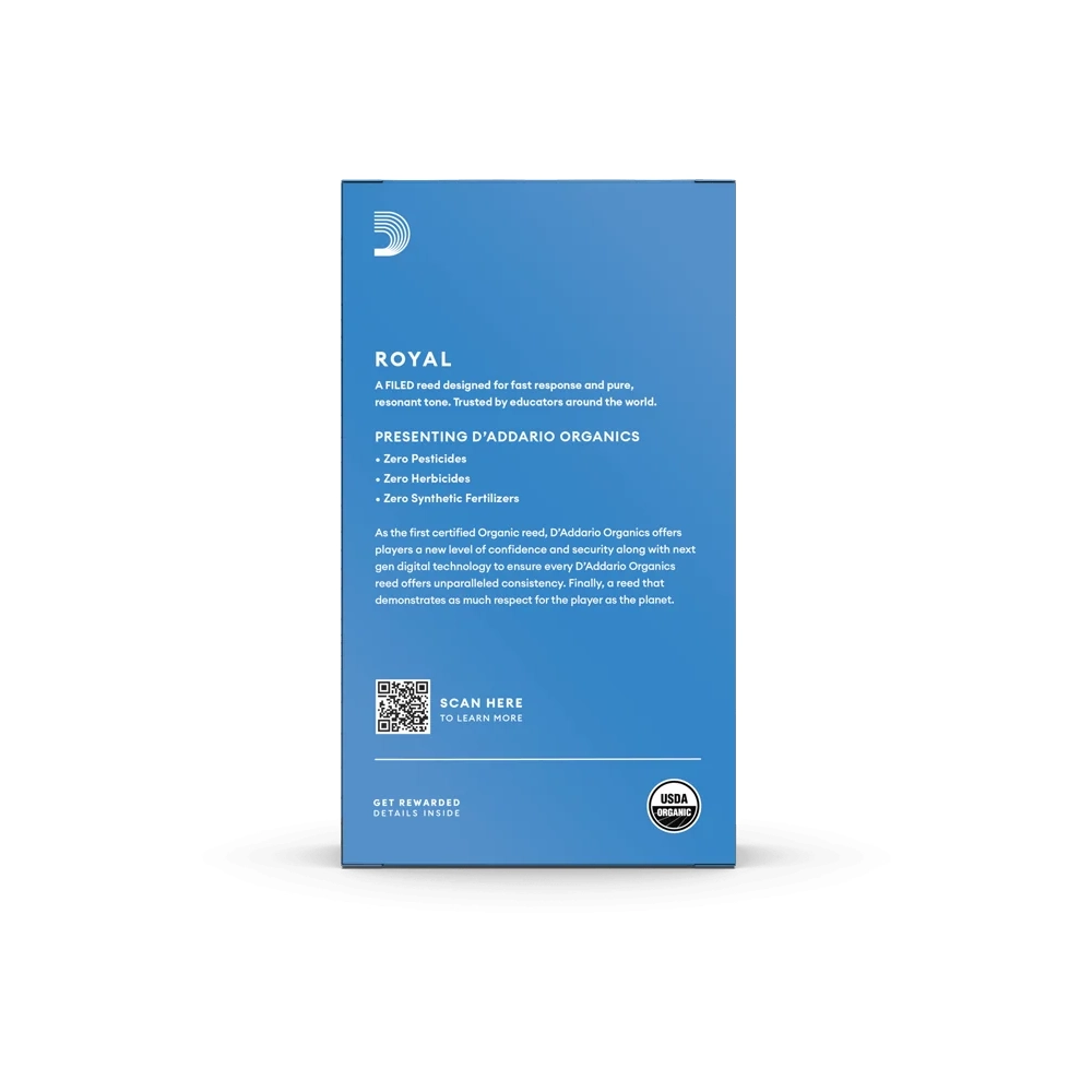 D'Addario Royal Baritone Saxophone Reeds - 3.0