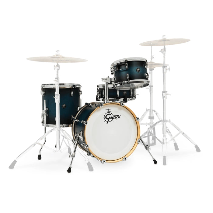 Gretsch Drums Renown RN2-J484 4-Piece Shell Pack - Satin Antique Blue Burst