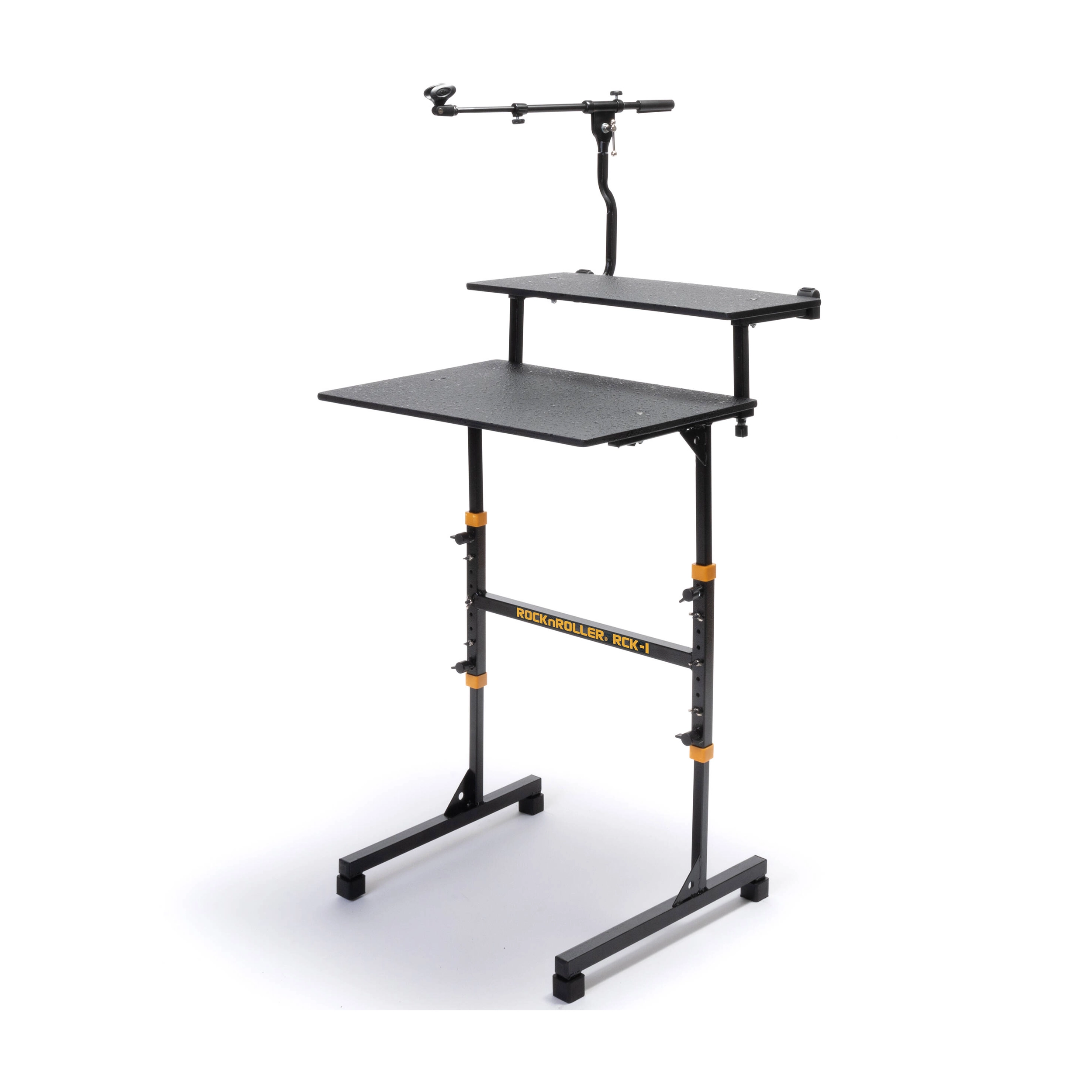 Front angle view of Rock N Roller 2-Tier Shelf Kit for RCK-1 Keystand