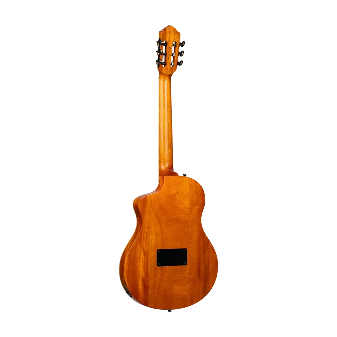 Ortega Tourplayer Series Full Size Guitar - Ziricote Gloss back angle view