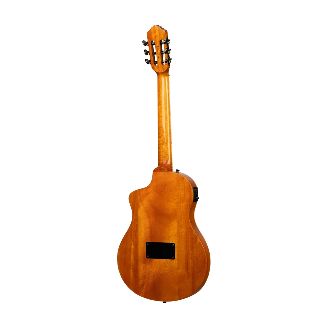 Ortega Tourplayer Series Full Size Guitar - Ziricote Gloss back angle view