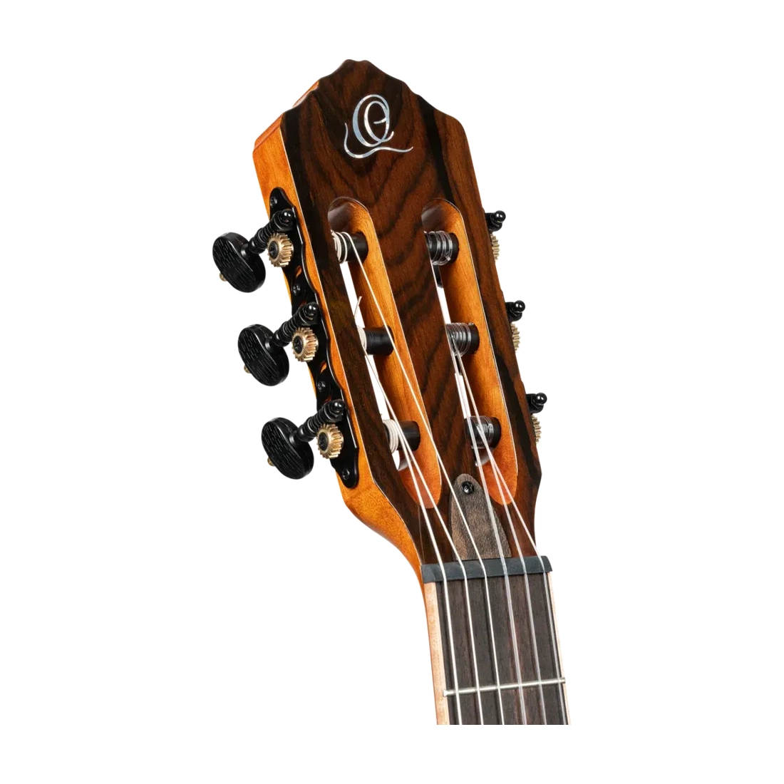 Ortega Tourplayer Series Full Size Guitar - Ziricote Gloss headstock