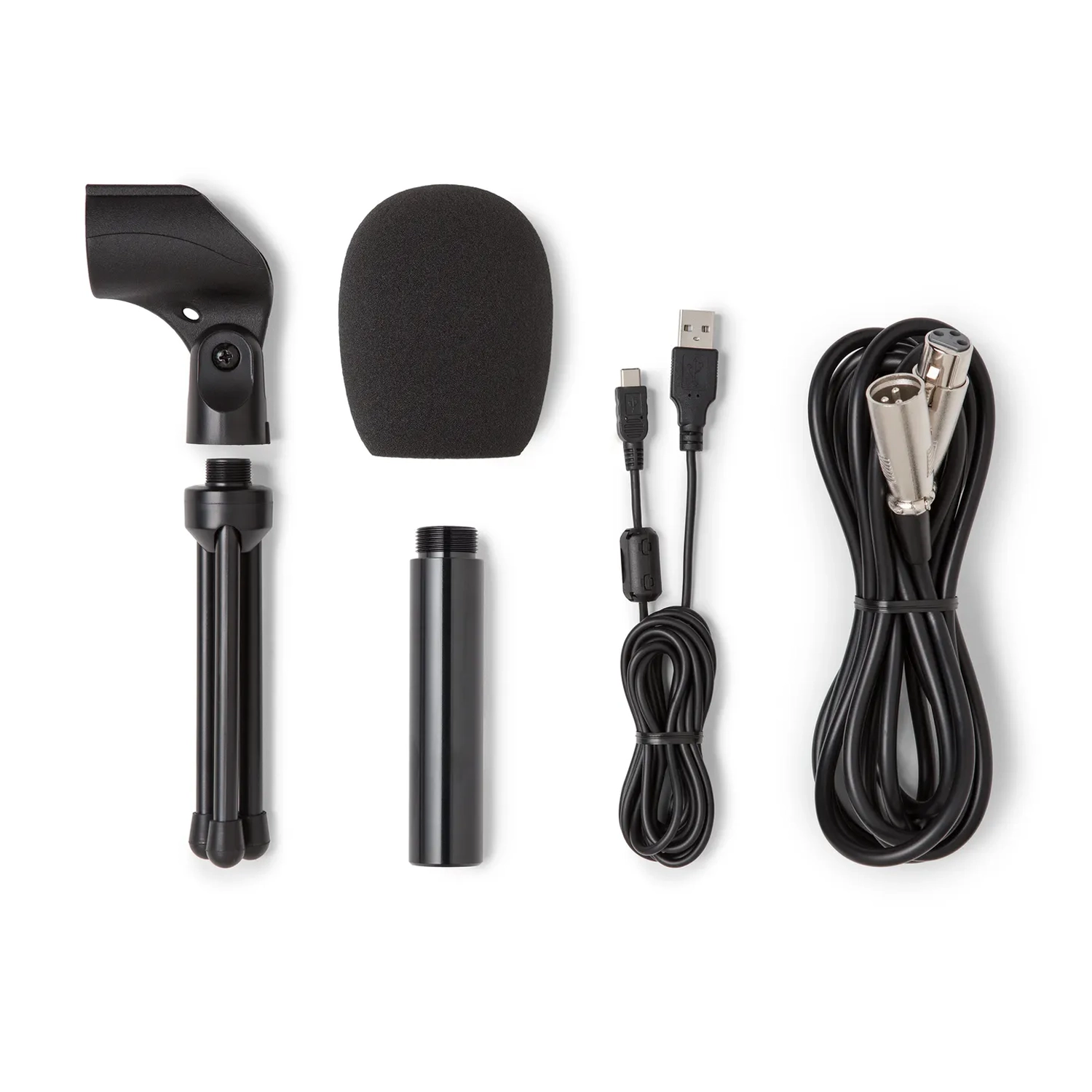 Samson Q2U Recording & Podcasting Pack - Gray Accessories