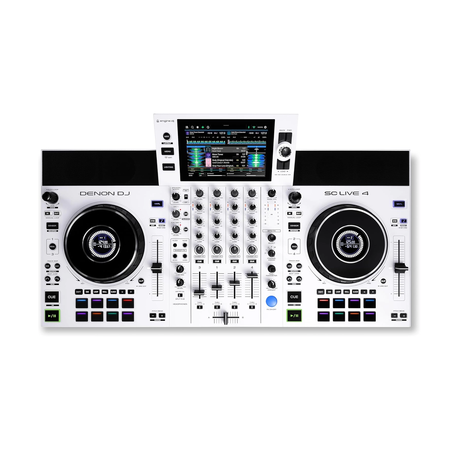 Denon DJ SC LIVE 4 Standalone DJ Controller - White