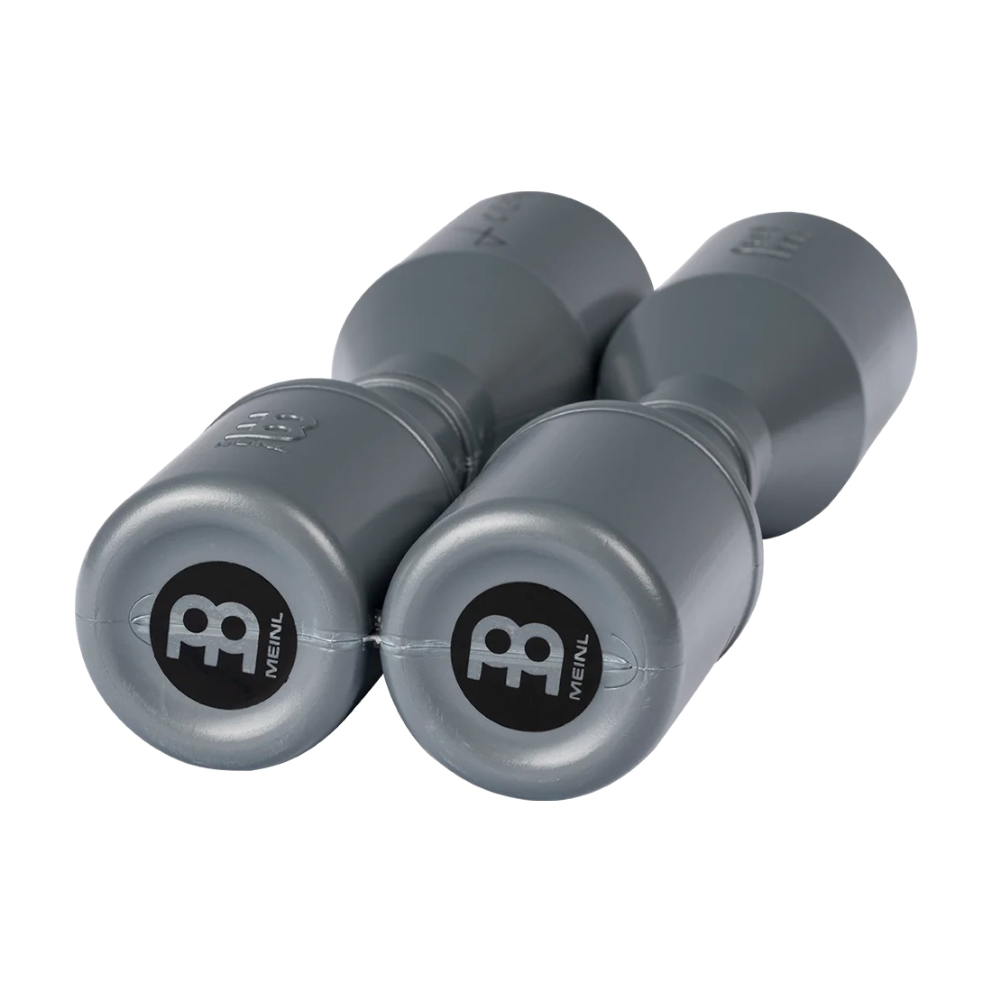 Meinl Percussion Artist Series Luis Conte Stadium Shaker Grey front side angle view
