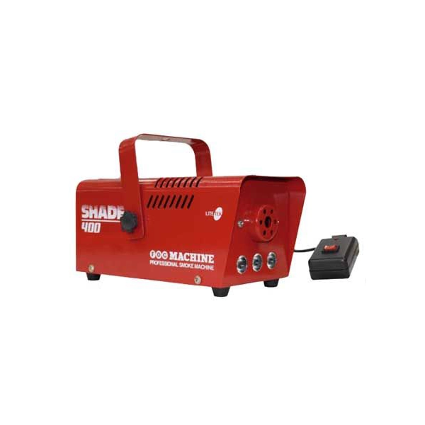 Lite Tek Fog Machine with LEDs - 400 watts front side angle