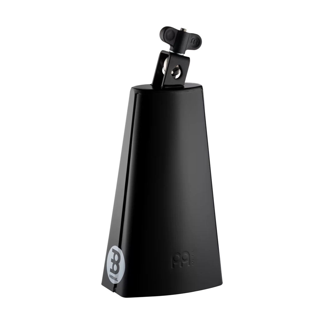Black Powder Coated Steel Cowbell, 8 1/2-Inch
