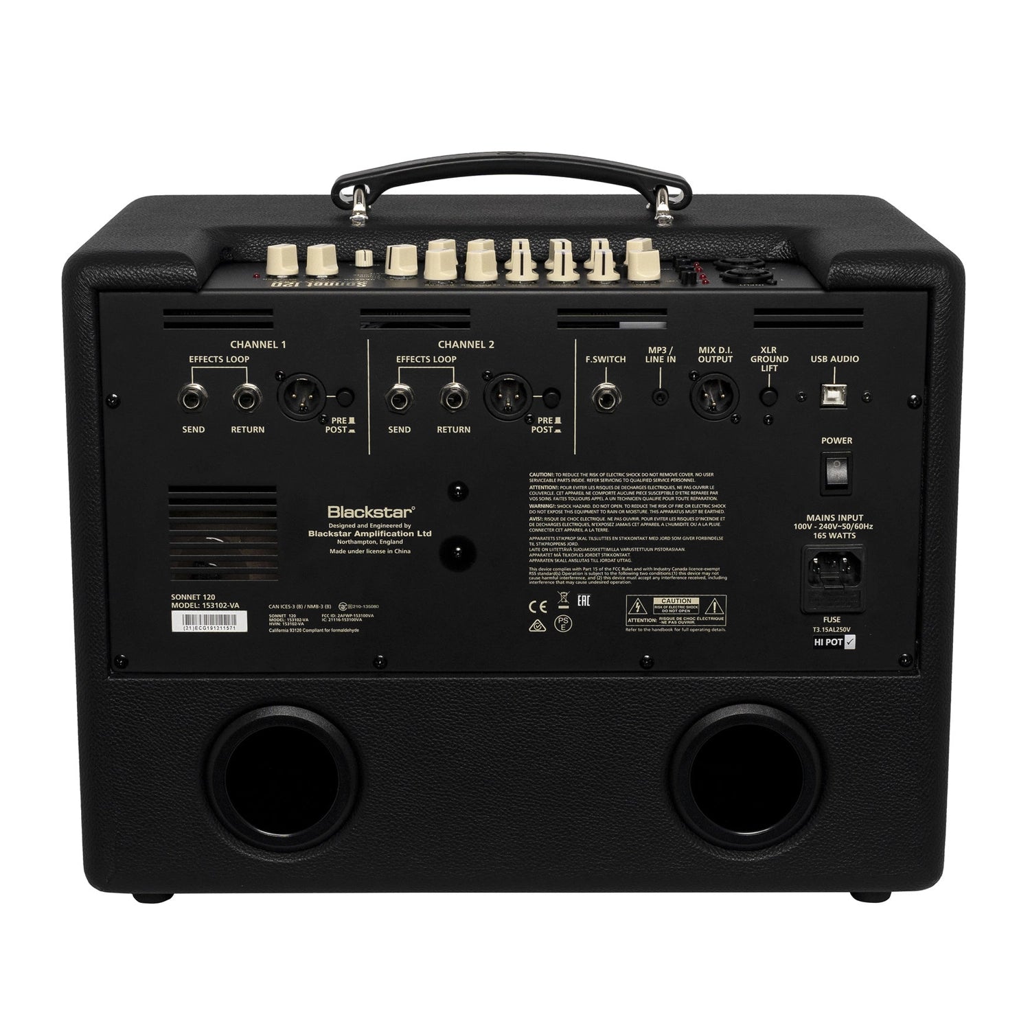 Blackstar Sonnet 120 1x8 Acoustic Combo Amplifier - Black