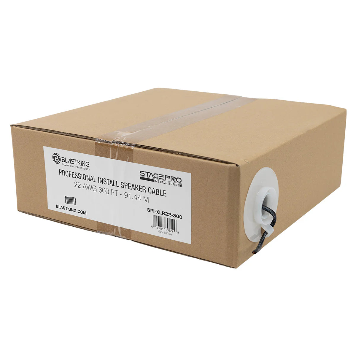 Blastking SPI-XLR22 22 Awg 2-Conductor Professional Install Speaker Cable - 500ft