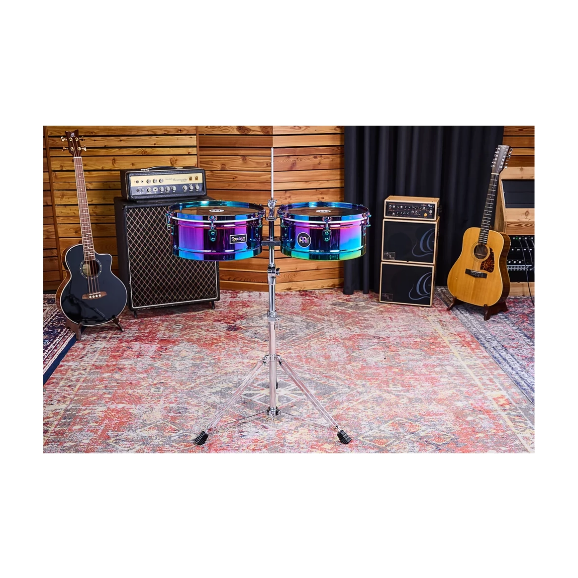 Meinl Percussion Spectrum Series 14" And 15" Steel Timbales - Spectrum