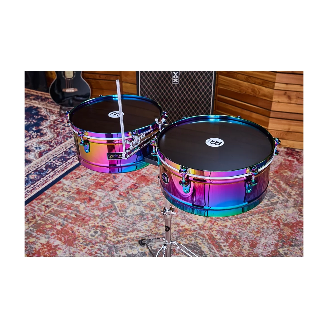 Meinl Percussion Spectrum Series 14" And 15" Steel Timbales - Spectrum