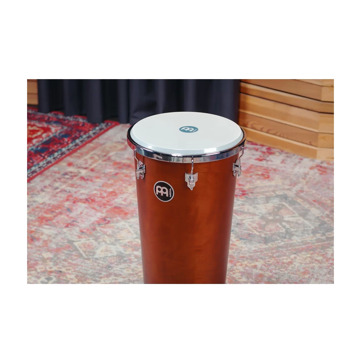 Meinl Percussion 14" x 28" Timba - African Brown, front view, lifstyle