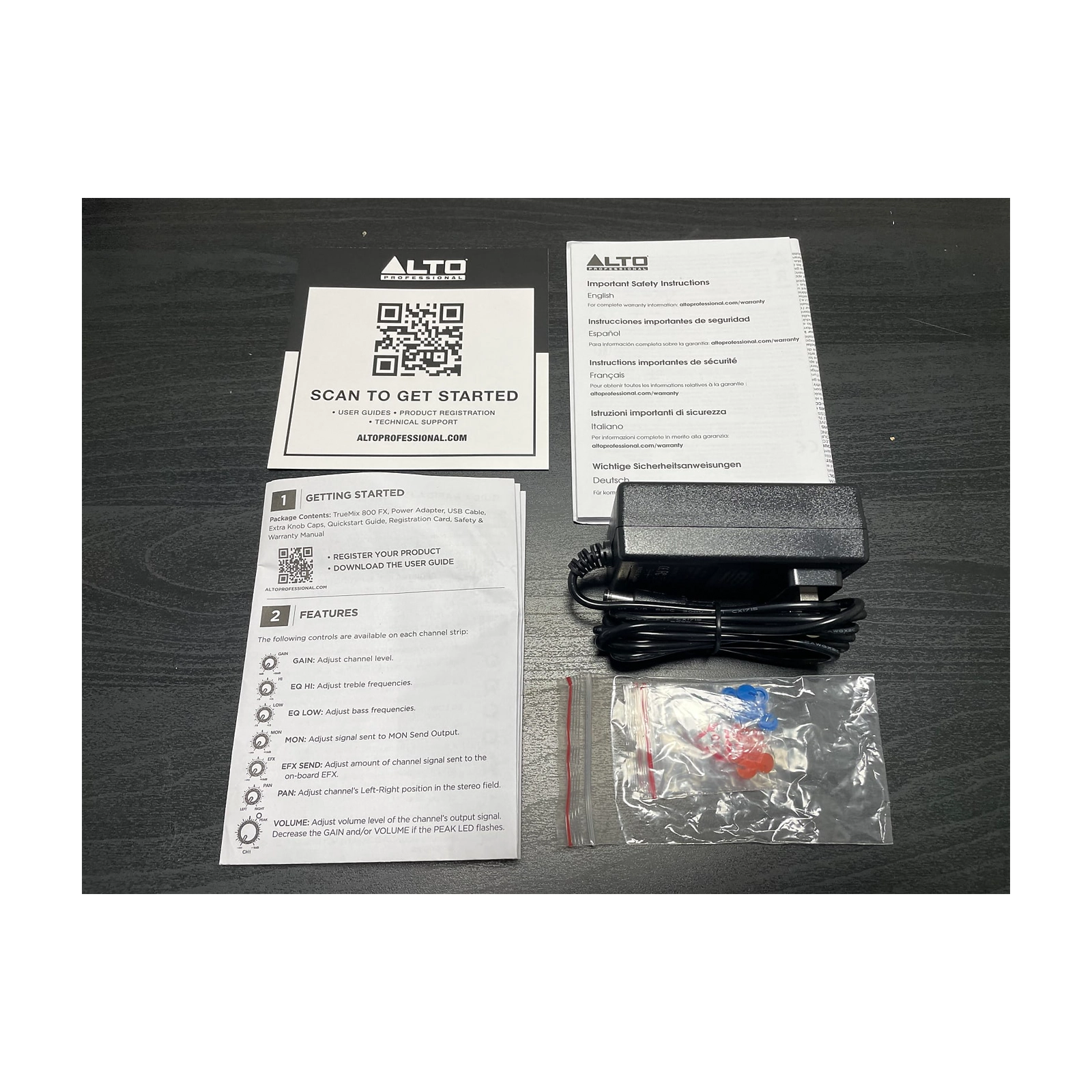 Alto Professional TrueMix 800FX 8-channel Analog Mixer with Multi-FX - B-Stock