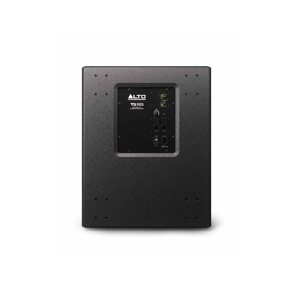 Alto Professional TS18S 18-inch powered subwoofer back panel angle