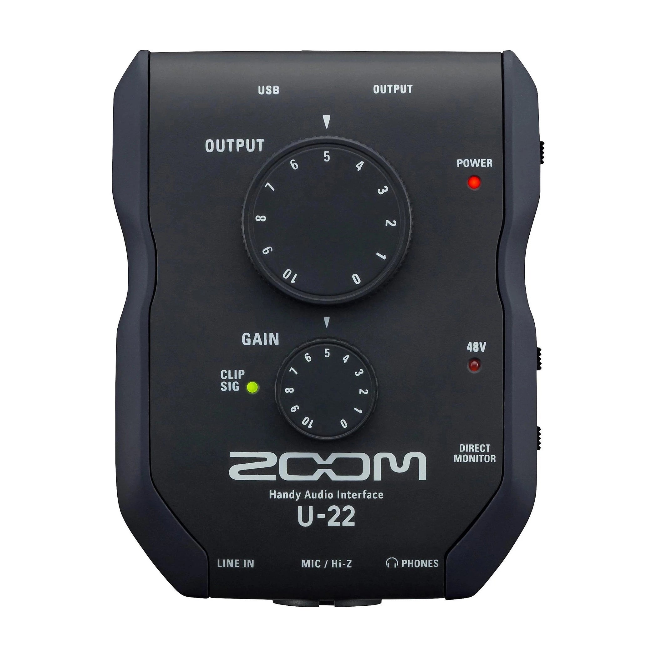 Interfaz de audio práctica Zoom U-22