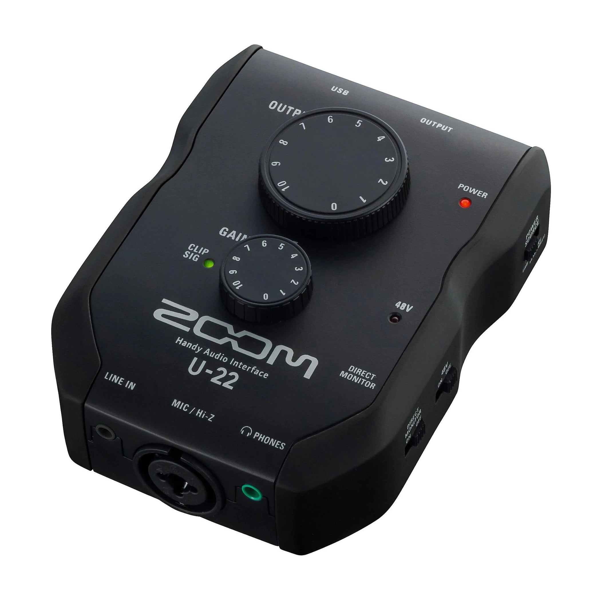 Interfaz de audio práctica Zoom U-22