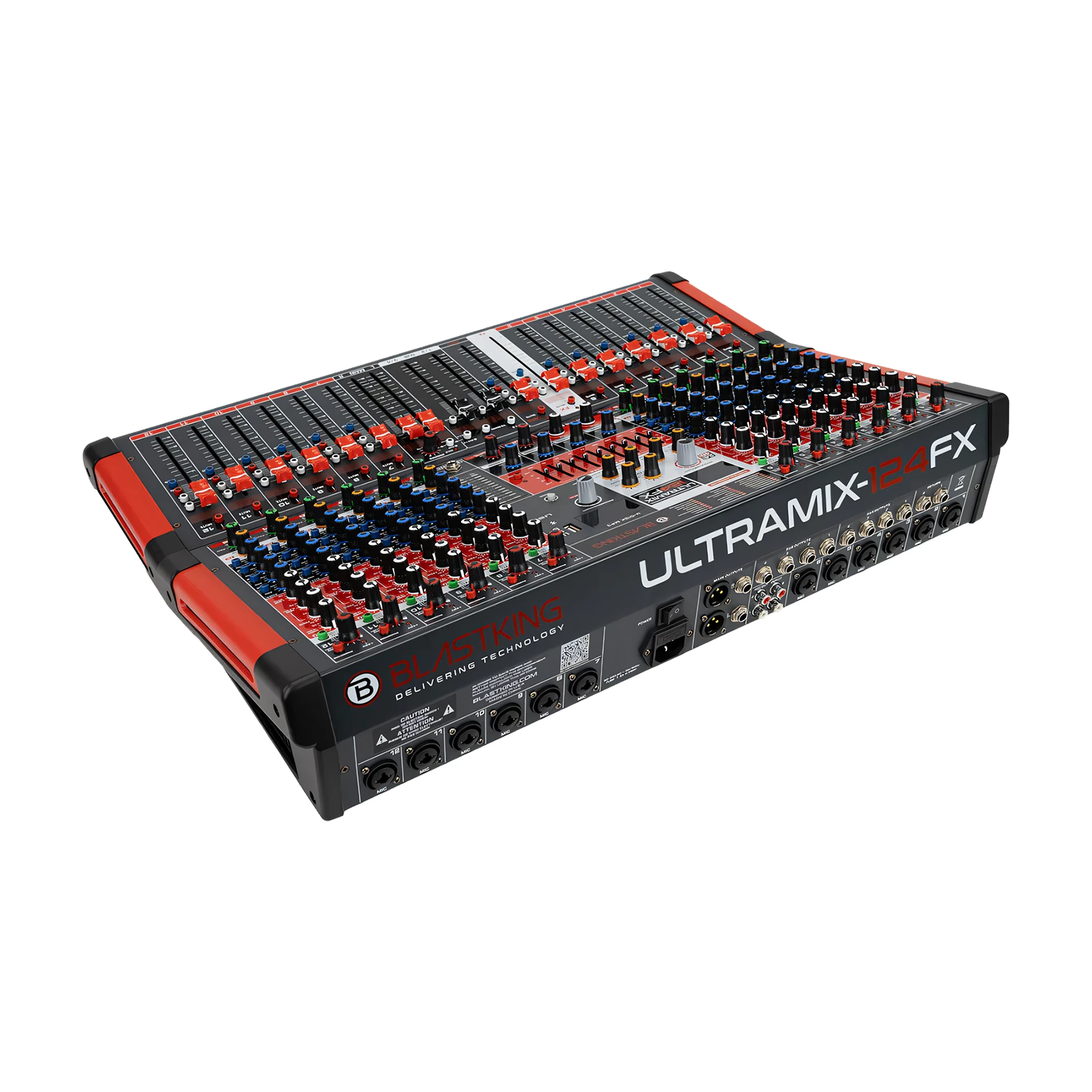 Blastking 12 Channel Professional Mixing Console with 4 Aux and DSP
