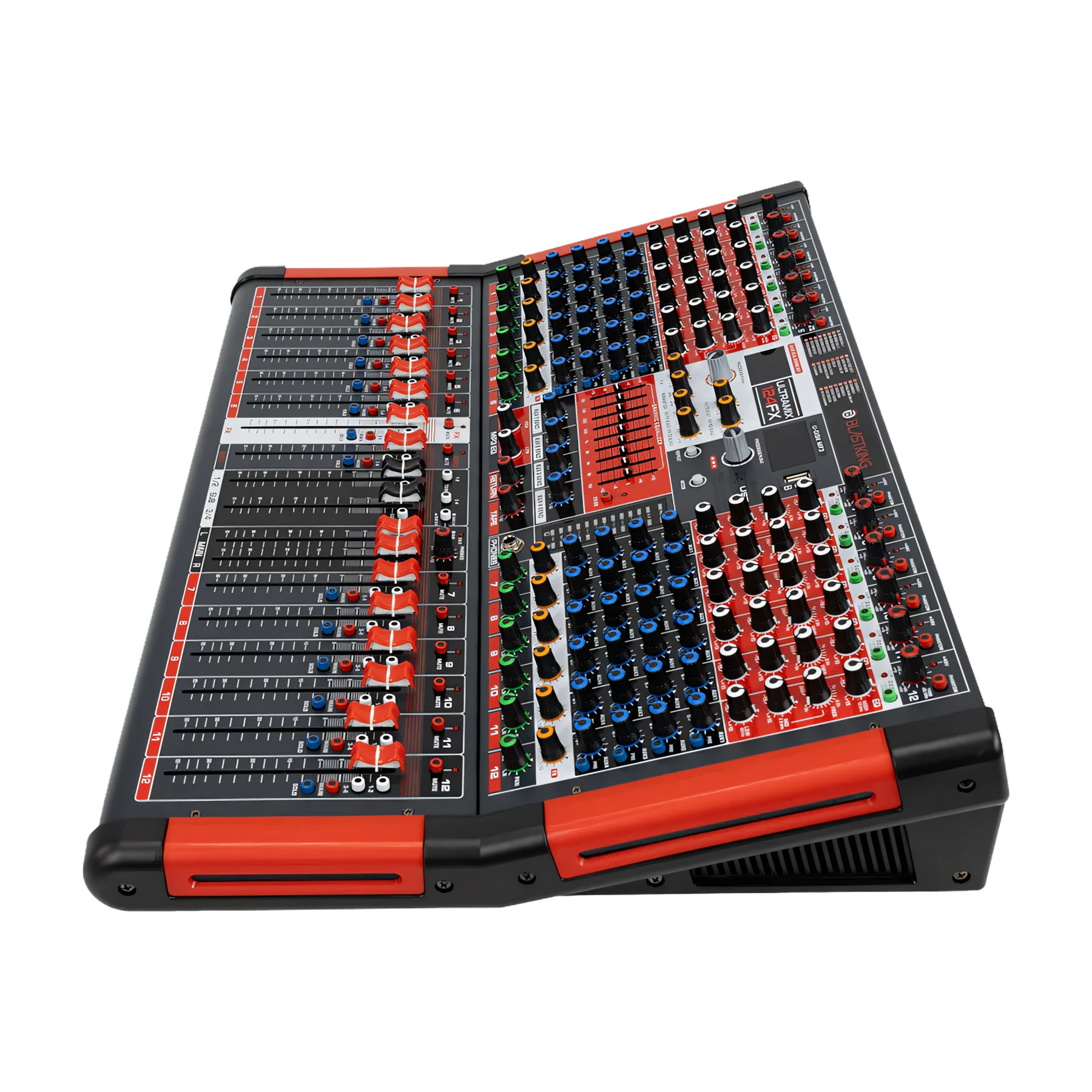 Blastking 12 Channel Professional Mixing Console with 4 Aux and DSP