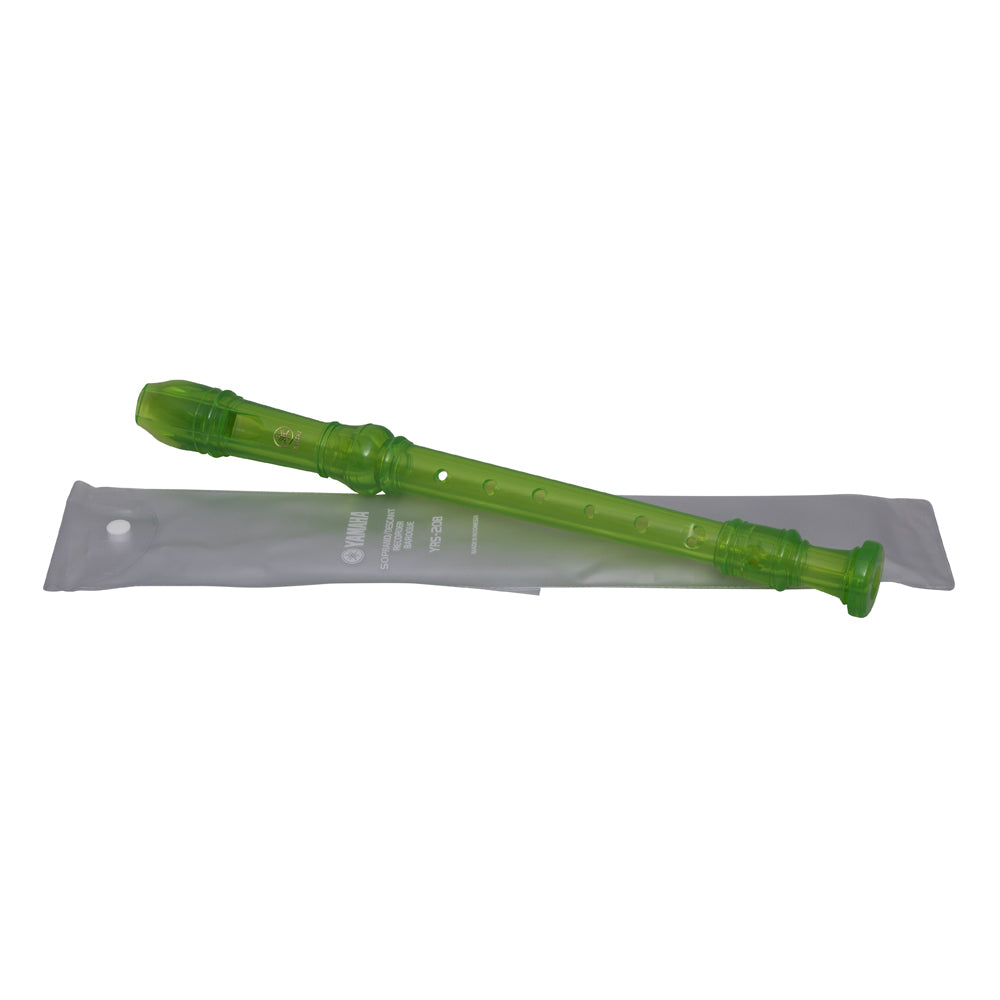 Yamaha YRS-20BG Soprano Translucent Recorder with Baroque Fingering Translucent Green