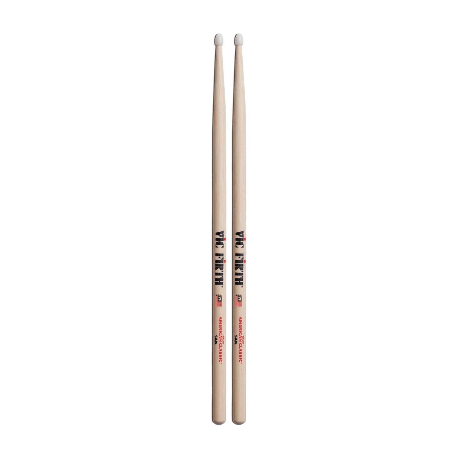 Vic Firth American Classic 5A Hickory Drumsticks - Nylon Tip