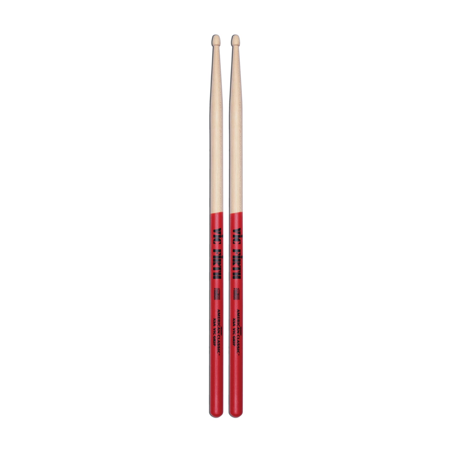Front view of Vic Firth American Classic VF5AVG Vic Grip Drumsticks