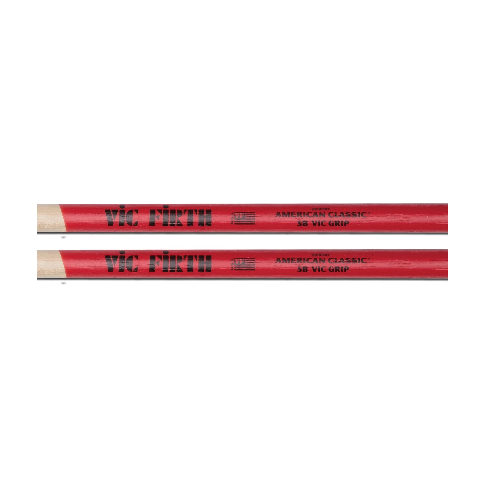 Vic Firth American Classic Vic Grip Hickory Drumsticks 5B Wood