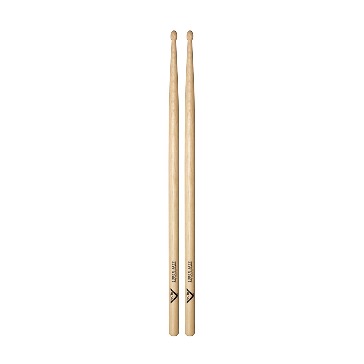 Vater American Hickory Drumsticks - Super Jazz - Wood Tip