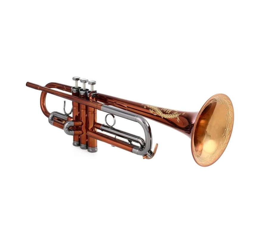 Victory Musical Instruments Revelation Series Professional Bb Trumpet - Brown Gold & Black Nickel