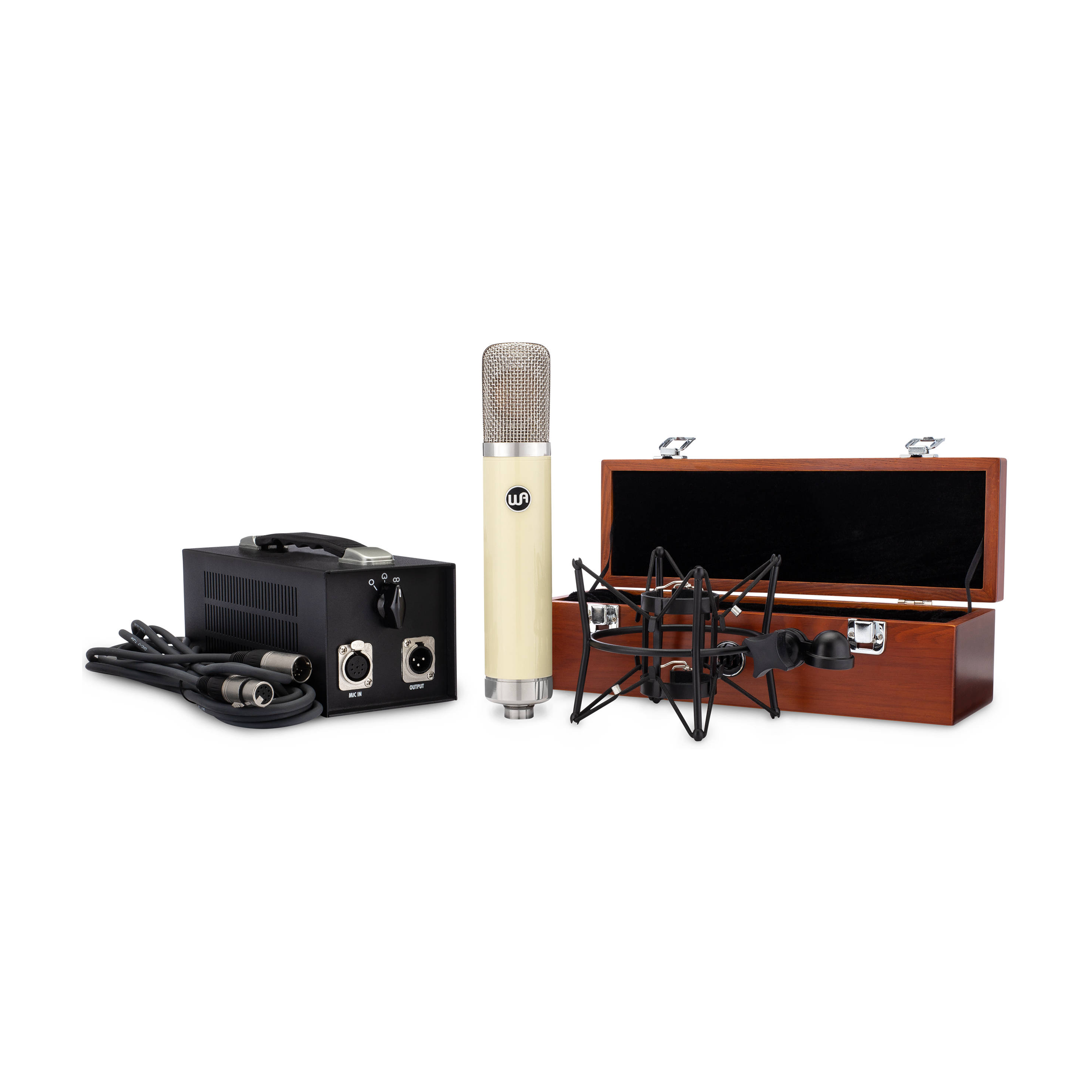 Warm Audio WA-251 full view of microphone kit