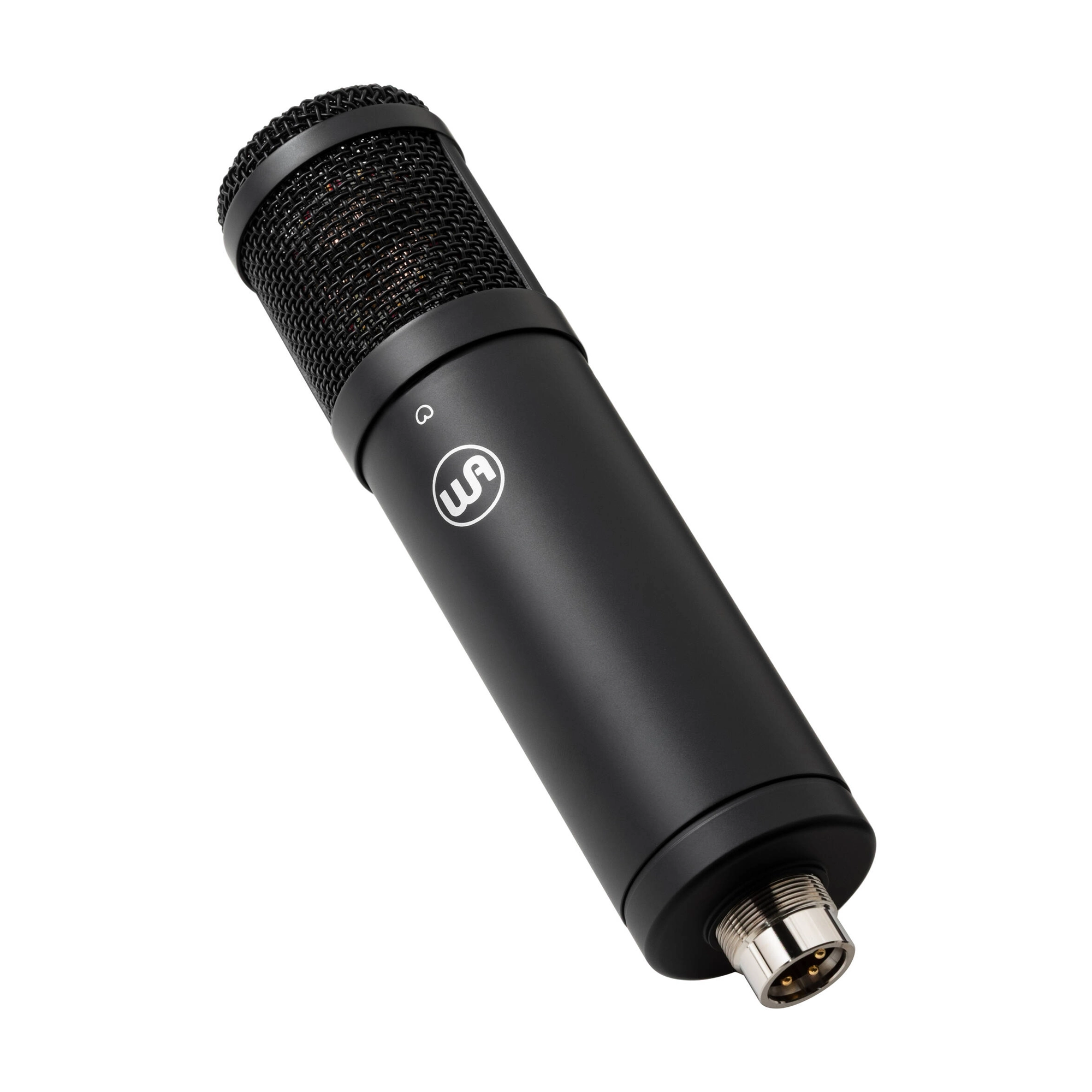 Warm Audio WA-47jr se studio vocal microphone - black, front side view