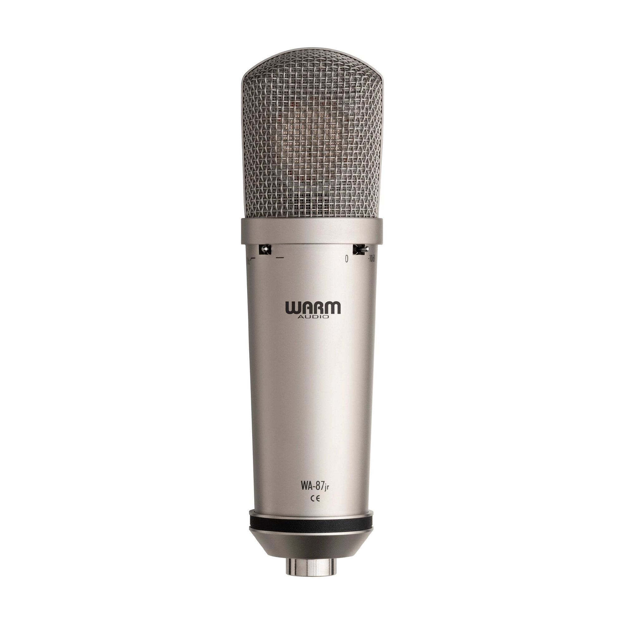 Warm Audio WA-87JR studio vocal microphone - nickel, back view
