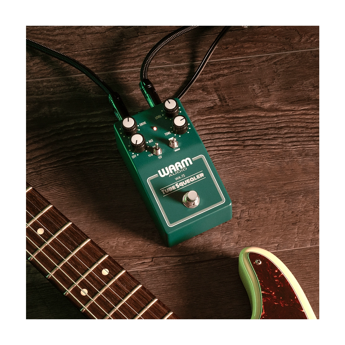 Warm Audio WA-TS Pedal de Efectos Tube Squealer Dual Overdrive - Verde Vintage