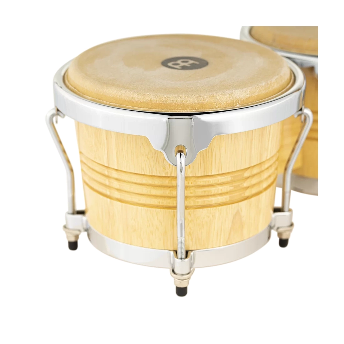 Meinl Percussion Marathon Exclusive Series Bongo, 6 3/4" & 8" Chrome Hardware close up