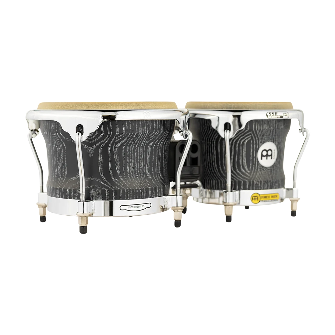 Meinl Percussion Woodcraft Series WB400 Wood Bongos 7" & 8 1/2", Vintage Black