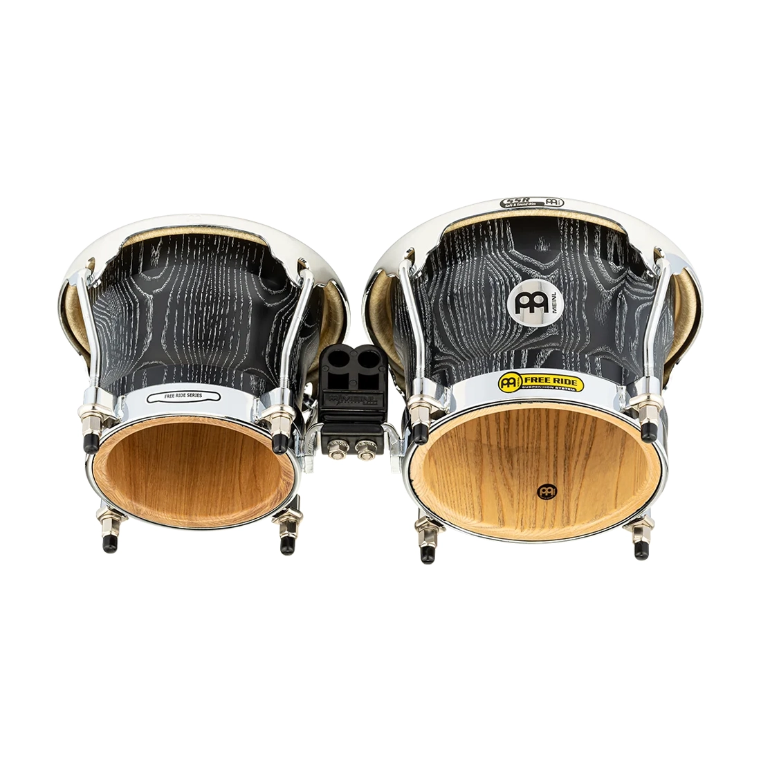 Meinl Percussion Woodcraft Series WB400 Wood Bongos 7" & 8 1/2", Vintage Black