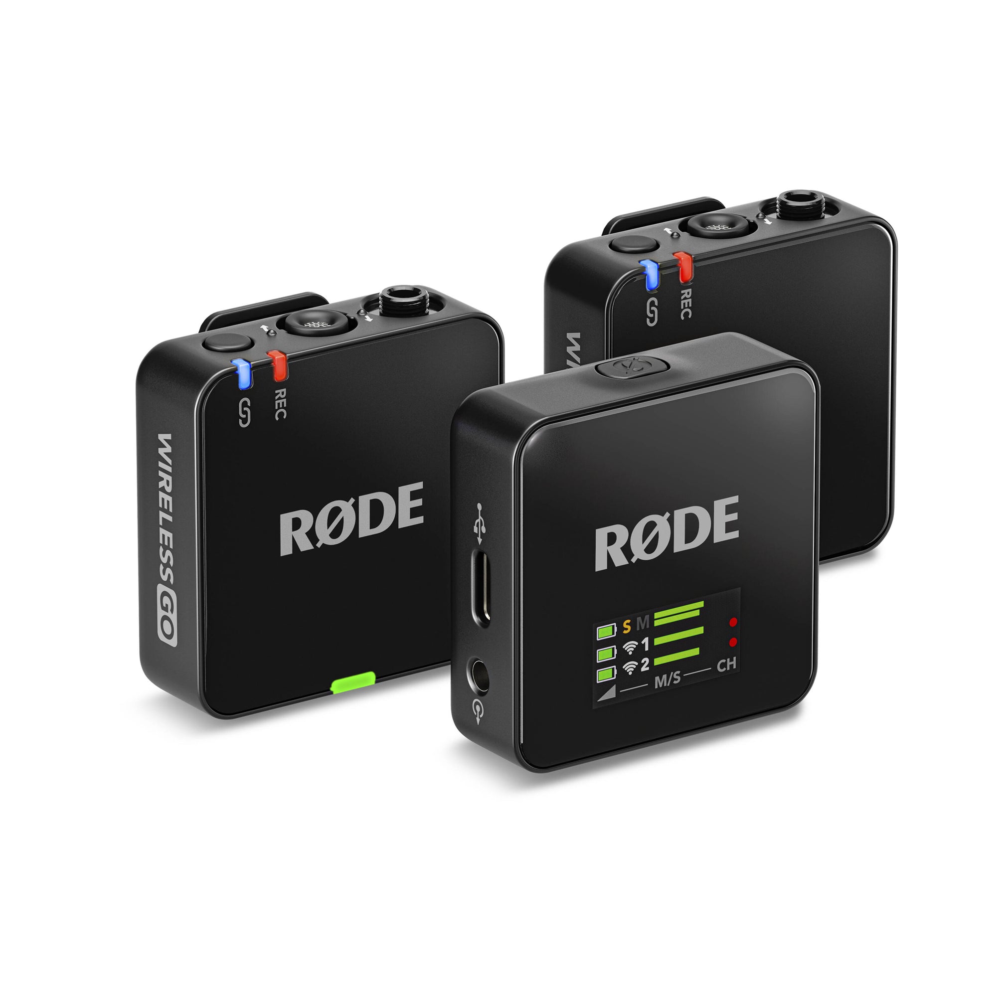Front view of Rode Wireless GO III Dual-channel Wireless Microphone System