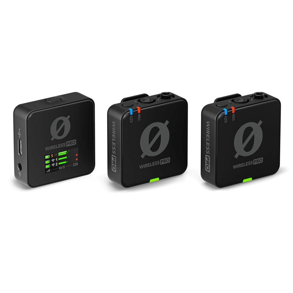Front view of Rode WIPRO Wireless Pro Wireless Microphone System