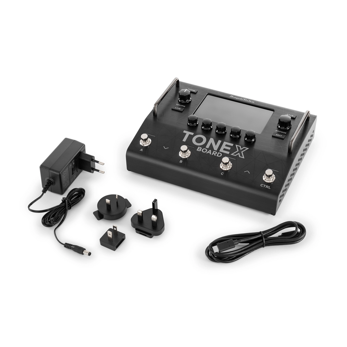 IK Multimedia Tonex Board Stereo Modeling And Multi-FX Guitar/Bass Pedal and accesories