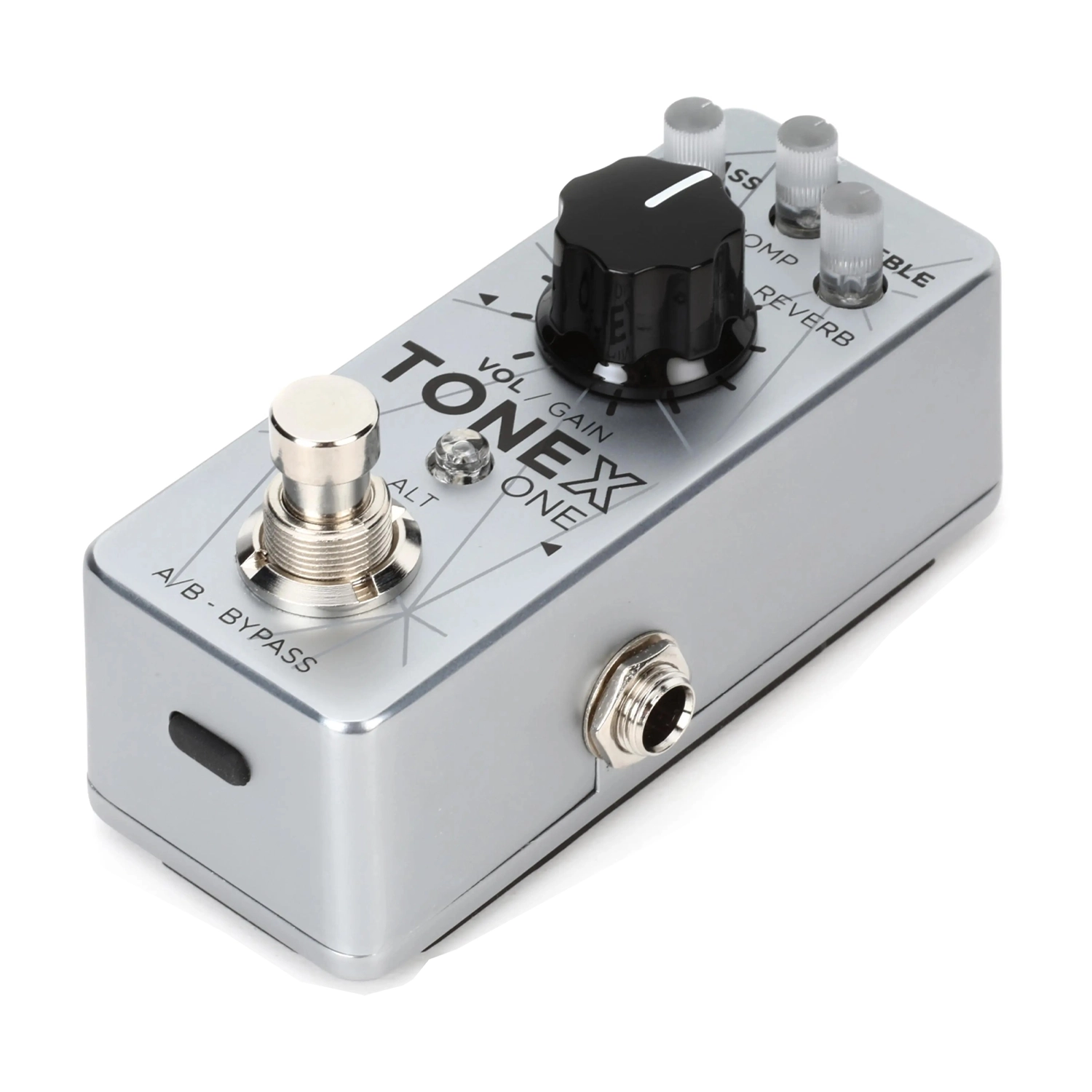 IK Multimedia TONEX ONE Pedal Bass Edition Amplifier/Cab/Effect Modeling Pedal - Silver