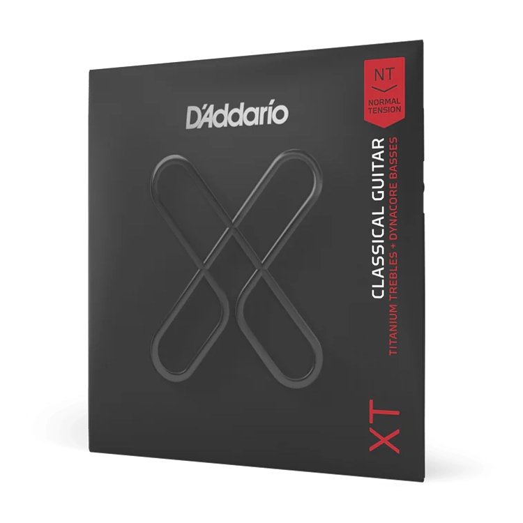 D'Addario XTC45TT XT Silver-Plated Normal Tension Classical Guitar Strings - Titanium Trebles