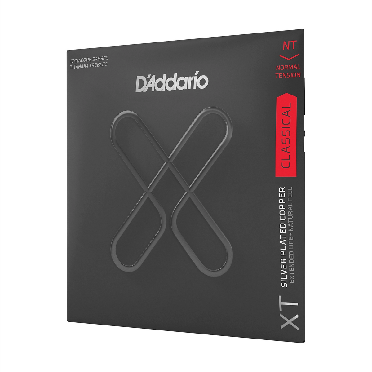 D'Addario XT Cuerdas para Guitarra Clásica de Tensión Normal con Cobre Plateado - Agudos de Titanio